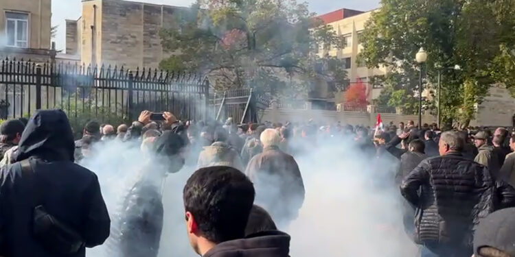 Протестиращите в Грузия Окупираха Регионалния Парламент на Абхазия Abkhazia Protest