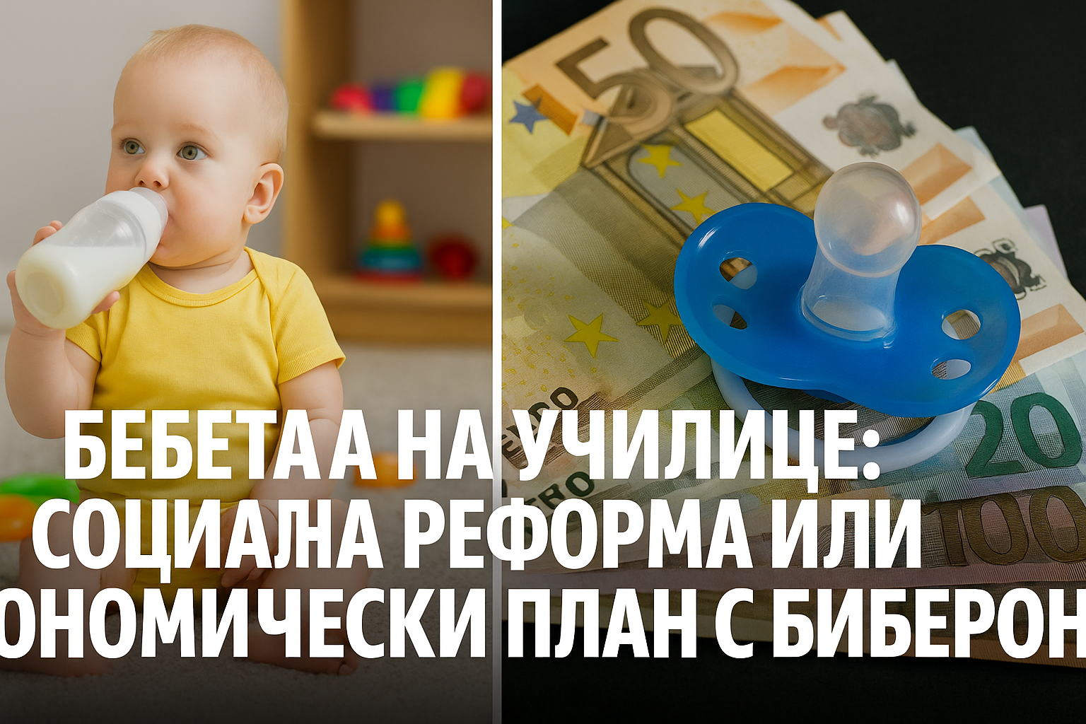 Бебета на училище: социална реформа или икономически план с биберон