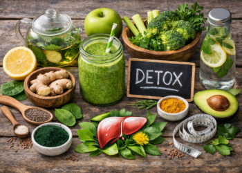 Детоксикация на организма с натурални съставки – зелено смути, лимон, джинджифил и билков чай