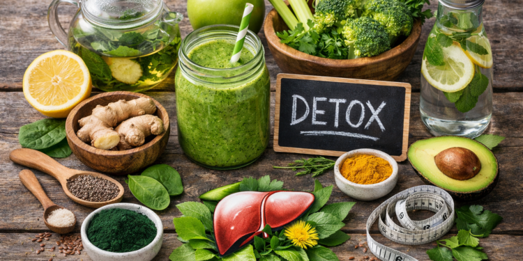 Детоксикация на организма с натурални съставки – зелено смути, лимон, джинджифил и билков чай
