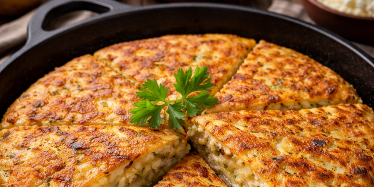 Как се прави истински родопски пататник – лесна домашна рецепта Родопски пататник с картофи и джоджен, изпечен в тиган до златиста коричка