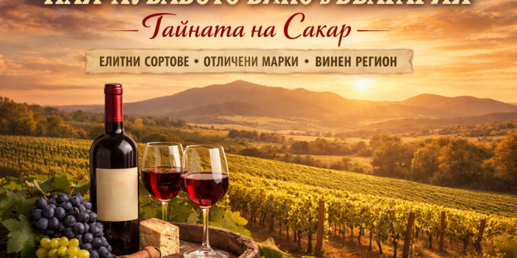 Лозя и червено вино от Сакар – символ на най-хубавото вино в България