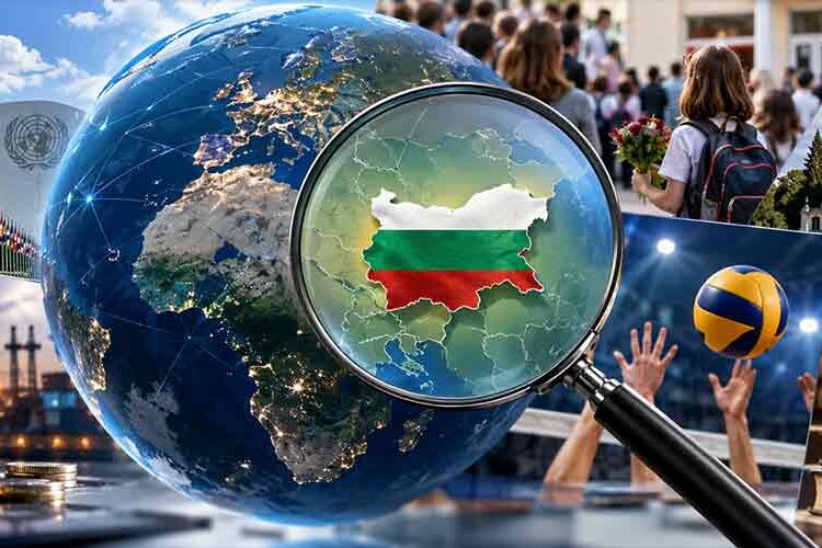 Светът и България под лупа: седмицата 14–20 септември 2026 Светът и България под лупа – глобус, България и символи на политика, икономика, общество, спорт и култура