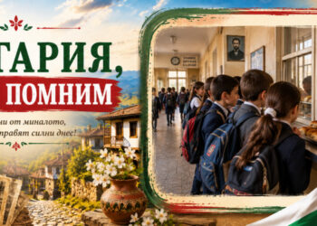 България, която помним – ученици чакат закуска в училищния бюфет