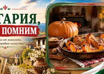 Печена тиква в стара българска кухня – есенни спомени от детството за рубриката „България, която помним“ на CNCNEWS.bg.
