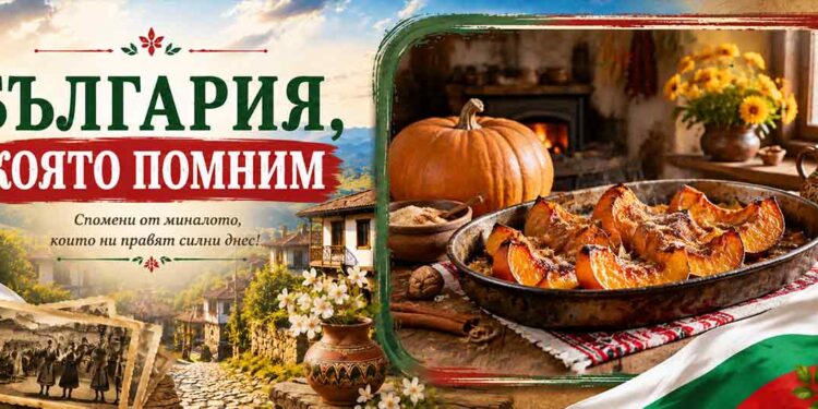 Печена тиква в стара българска кухня – есенни спомени от детството за рубриката „България, която помним“ на CNCNEWS.bg.
