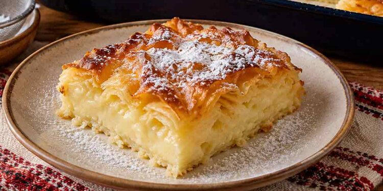 Млечна баница – сладкият вкус от бабината кухня Млечна баница по домашна рецепта с прясно мляко и яйца